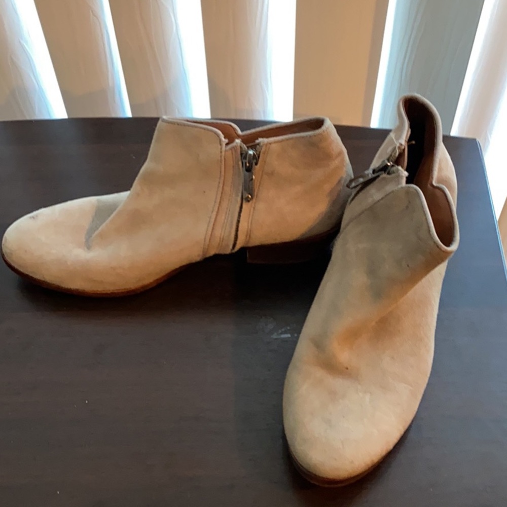 Tan suede boots